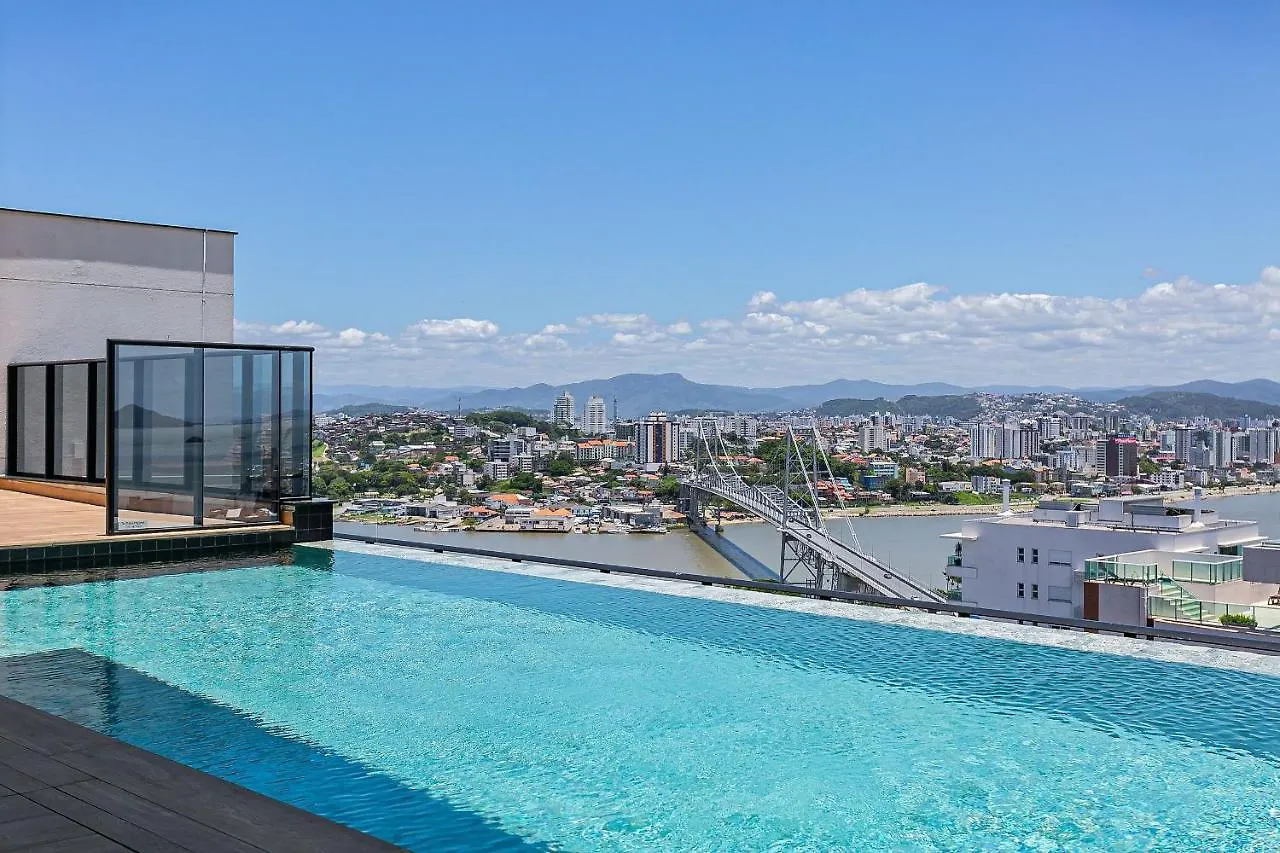 Apartment Piscina No Rooftop Com Vista Mar | Foodhall | Wi-Fi 200Mb #Toptower Florianópolis Brasilien