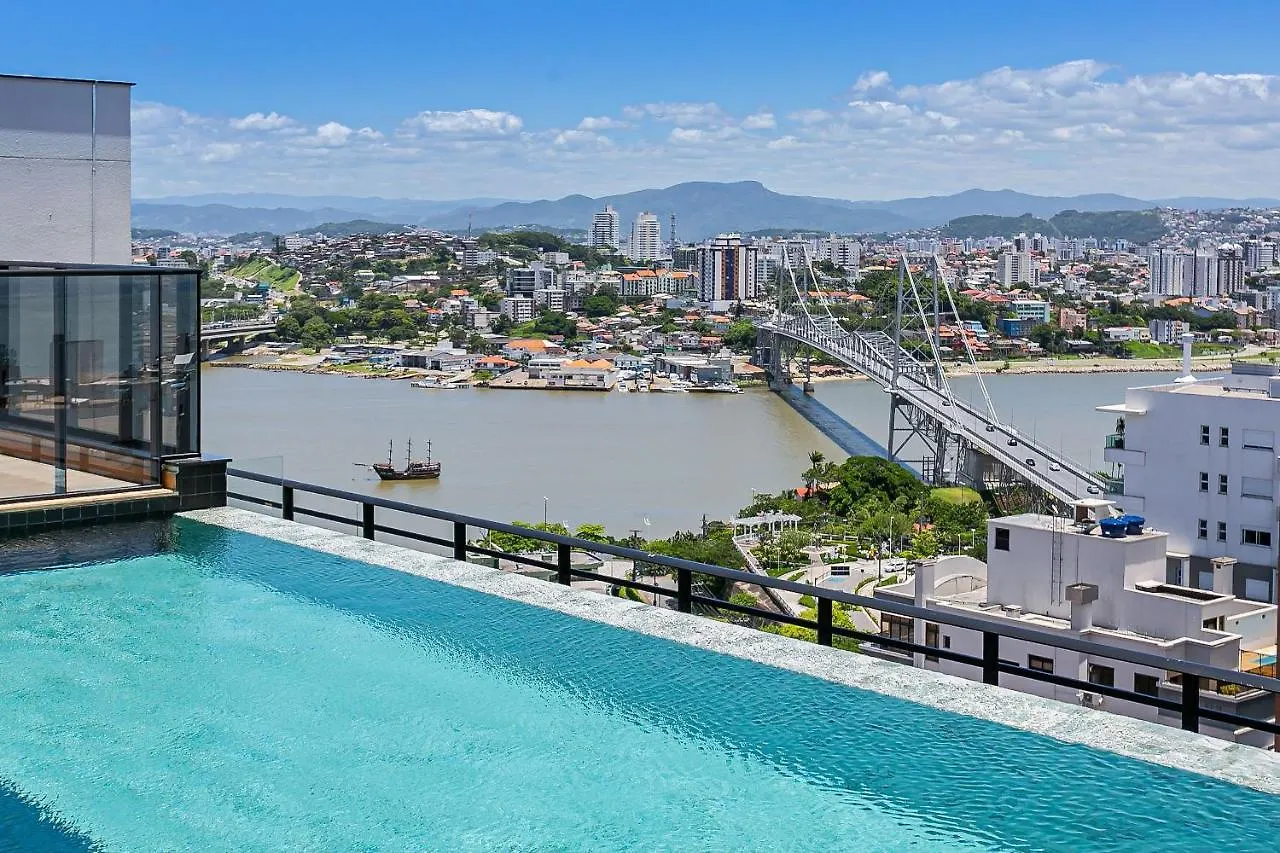 Apartment Piscina No Rooftop Com Vista Mar | Foodhall | Wi-Fi 200Mb #Toptower Florianópolis Brasilien