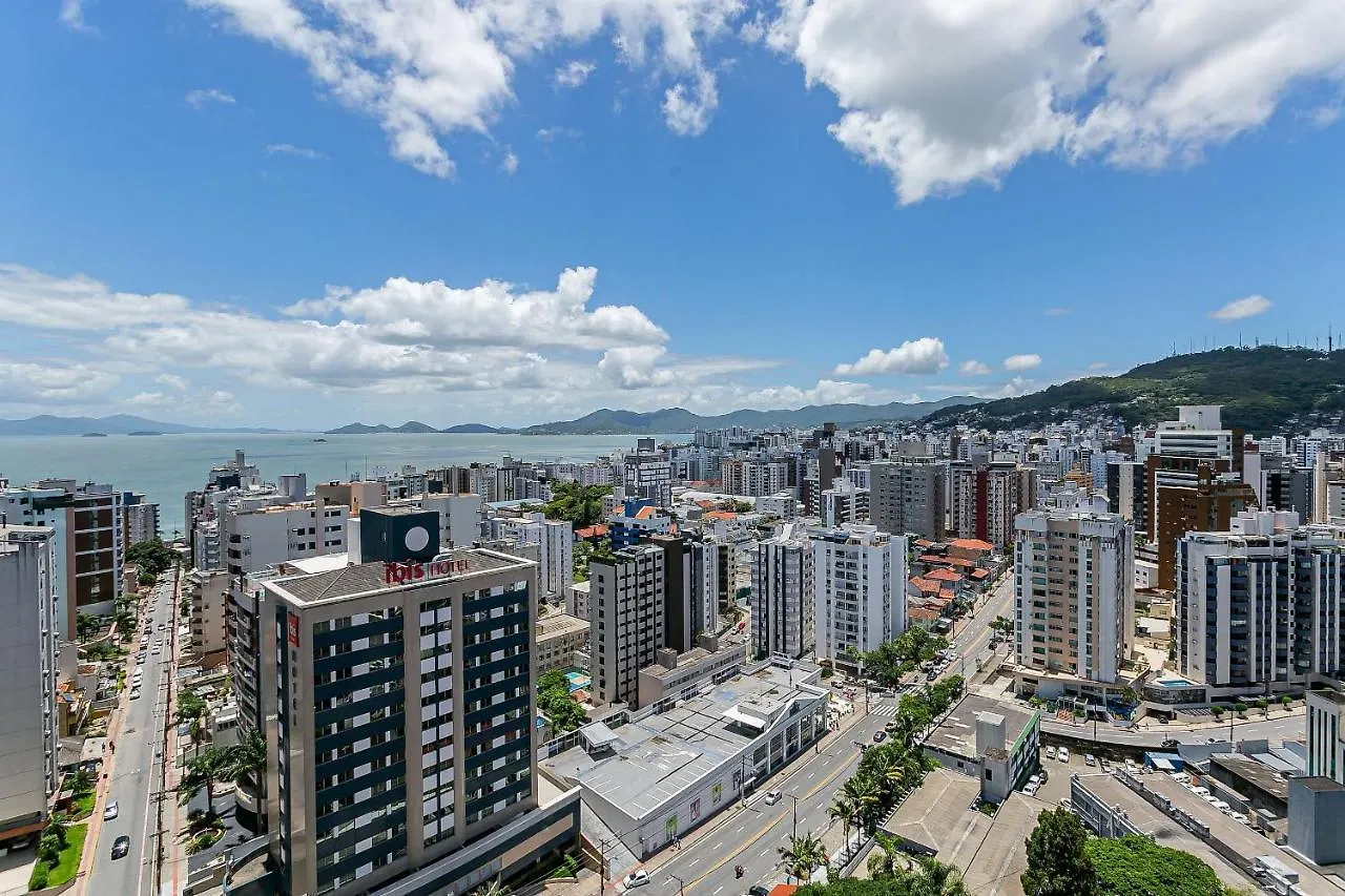 Piscina No Rooftop Com Vista Mar | Foodhall | Wi-Fi 200Mb #Toptower Florianópolis Apartamento